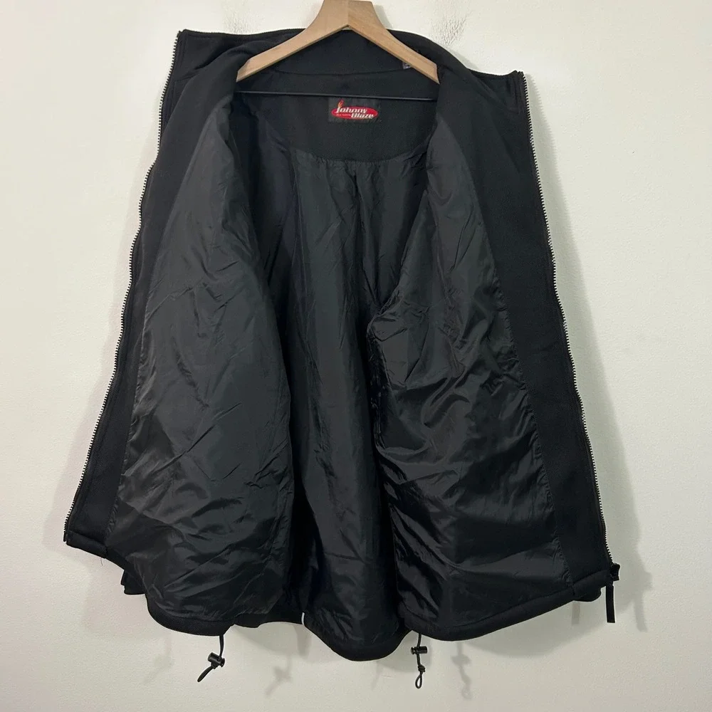 Rare Johnny Blaze Mesh‎ Jacket Black Reflective Vintage 90's Y2K Mens 2XL